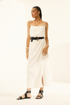 Vestido Longuete Reto Amalfi Off White - comprar online