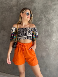 Shorts Aline - laranja - comprar online