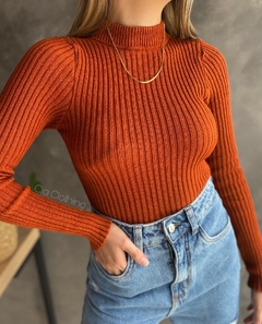 cropped cacharrel Megan (telha) - loja online