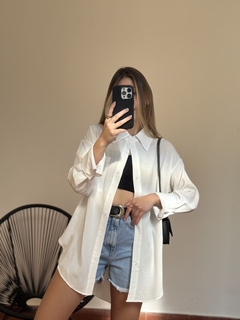 Camisa oversized - off white - loja online