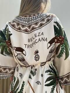 Cropped tropicana - creme na internet