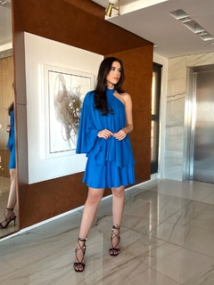 Vestido Tunica - Azul (pré venda 12 dias confecção + envio) - comprar online