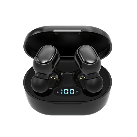 Auriculares Inalámbricos Bluetooth Smartek Tws-e7s Con Base De Carga -  Negro