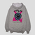 hoodie estampado oversize "unreal" en internet
