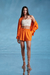 Camisa Vita Bright Orange (100% Tencel) - tienda online