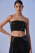 Top Avarizia Shiny Black