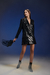 Blazer Vestido Avarizia Shiny Black - tienda online