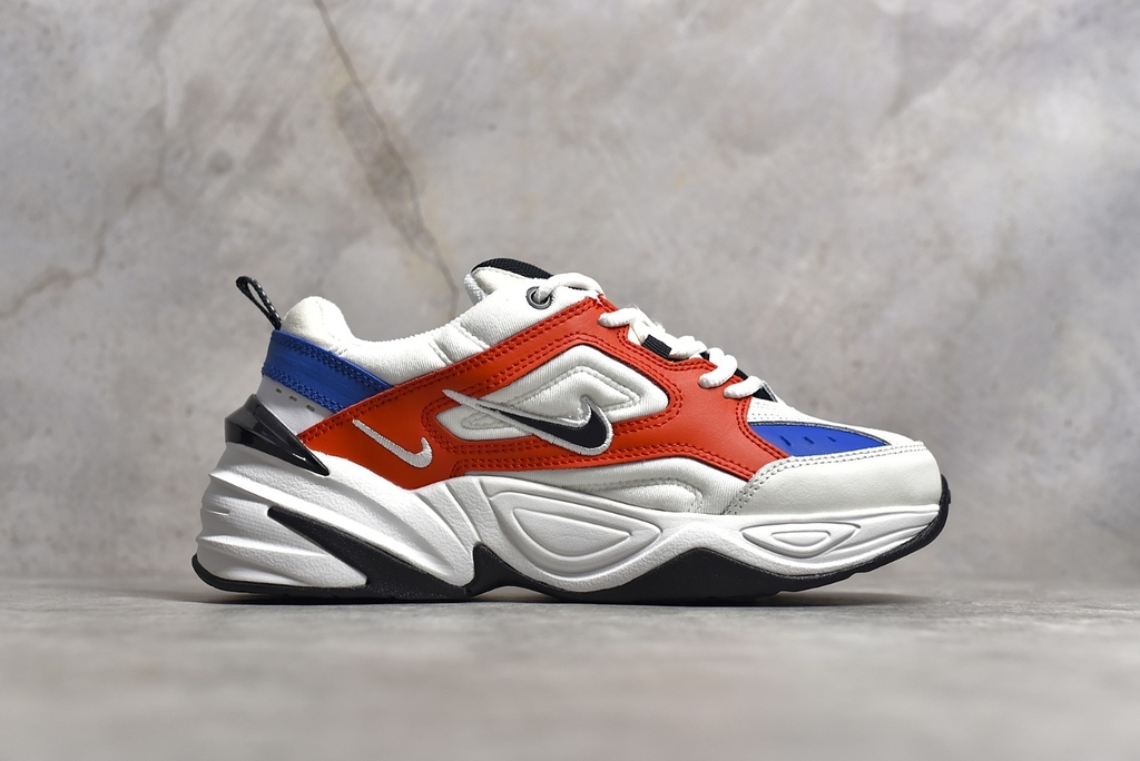 Nike m2k tekno store bleu orange