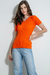 Blusa Tricot Canelado Lidi Laranja