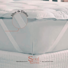 Pillow Top Alto Colchão Casal Extra Macio 1,40 x 1,90m - Soul de Casa - Loja de Decoração e Utilidades Domésticas