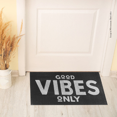 Tapete Capacho Antiderrapante Good Vibes Only Trends 0,40 X 0,77cm - comprar online