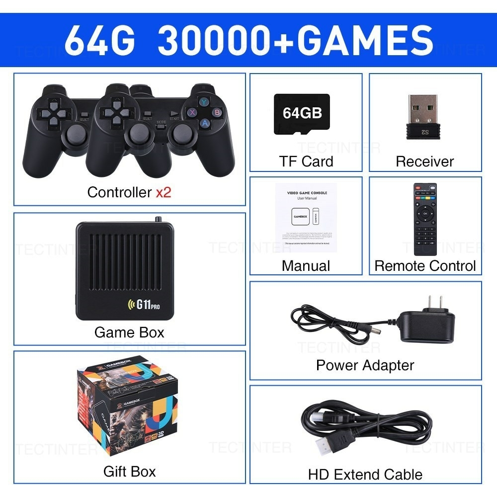 Consolas de jogos de vídeo dupla joystick gameconsole 15000 +