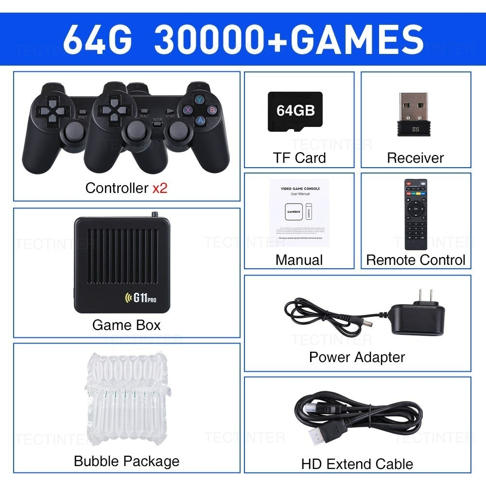Super game retro box 20 mil jogos 64GB com dois controles tipo Ps2