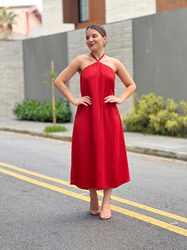 Vestido hotsell vermelho tomate
