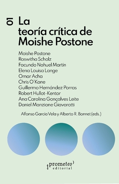 La teoría crítica de Moishe Postone / Compilación de Alberto Bonnet y Alfonso García Vela