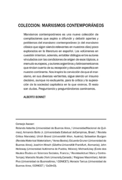 La teoría crítica de Moishe Postone / Compilación de Alberto Bonnet y Alfonso García Vela en internet