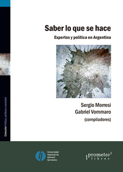 SABER LO QUE SE HACE. Expertos y politica en Argentina / MORRESI SERGIO , VOMMARO GABIEL