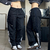 Trackpant NIKE Big Logo Black Ajustable