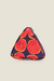 Bag Chaveiro Aiki triângulo estampa roxo