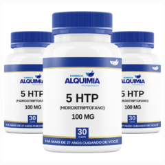 5 HTP 100 Mg 30 Cápsulas - Hidroxitriptofano - Farmácia Alquimia