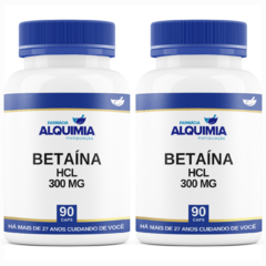 Betaína HCL 300 MG - Cloridrato De Betaína - 90 Cápsulas na internet