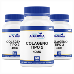 Colágeno Tipo 2 40 Mg 60 Cápsulas - Farmácia Alquimia