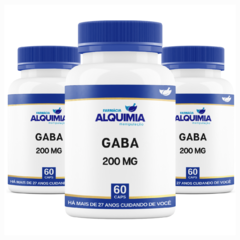 Gaba 200 Mg 60 Cápsulas - Ácido Gama-Aminobutírico - loja online