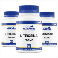 L-Tirosina 500 Mg 60 Cápsulas - loja online