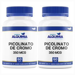 Picolinato De Cromo 350 MCG 60 Cápsulas - Farmácia Alquimia