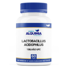 Lactobacillus Acidophilus 1 Bilhão UFC 60 Cápsulas