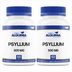 Psyllium 500 Mg 60 Cápsulas - Farmácia Alquimia