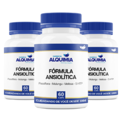 Fórmula Ansiolítica Em Cápsulas - Passiflora, Melissa, Mulungu e 5 HTP - 60 Cápsulas - Farmácia Alquimia