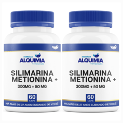 Silimarina 300 Mg + Metionina 50 Mg 60 Cápsulas - Farmácia Alquimia