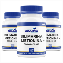 Silimarina 300 Mg + Metionina 50 Mg 120 Cápsulas - Farmácia Alquimia