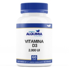 Vitamina D3 2.000 UI 60 Cápsulas - Colecalciferol