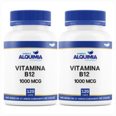 Vitamina B12 - Metilcobalamina - 1000 MCG 120 Cápsulas - Farmácia Alquimia
