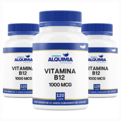 Vitamina B12 - Metilcobalamina - 1000 MCG 120 Cápsulas - loja online