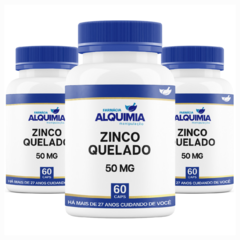 Zinco Quelado 50 MG 60 Cápsulas - Farmácia Alquimia