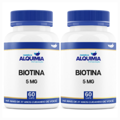 Biotina 5 Mg 60 Cápsulas - Farmácia Alquimia