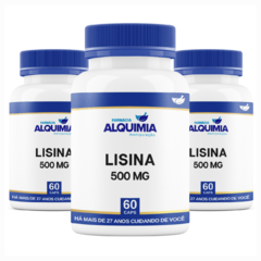 L-Lisina 500 Mg 60 Cápsulas - Farmácia Alquimia