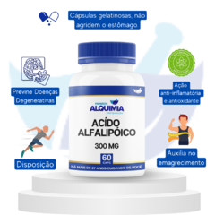 Ácido Alfa Lipoico 300 Mg 60 Cápsulas Gastroresistentes - comprar online