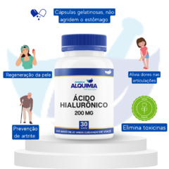 Ácido Hialurônico 200 Mg 30 Cápsulas - Beleza Da Pele - comprar online