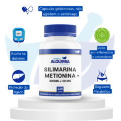 Silimarina 300 Mg + Metionina 50 Mg 120 Cápsulas - comprar online