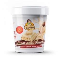 Pasta de Amendoim Integral Gourmet Com Chocolate Branco Crocante (450g) - La ganexa