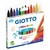 Giz de Cera Giotto Maxi 12 Cores