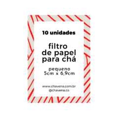 Filtro de Papel para Chá Pequeno (para xícaras e canecas)