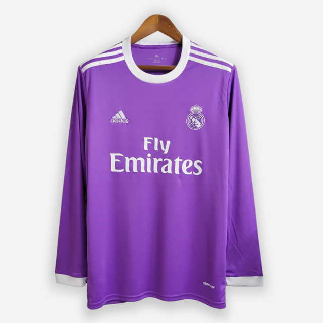 CAMISA REAL MADRID RETR 16 17 II MANGA LONGA MASCULINA
