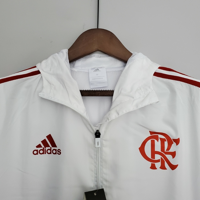 CORTA VENTO FLAMENGO 21/22 - BRANCO | VERMELHO