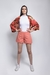 Shorts cintura alta tulipa rosa claro - comprar online