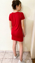 Vestido camisetão vermelho curto